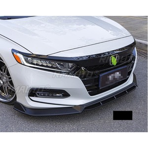 <b>Car</b> Front Bumper Lip <b>Diffuser</b> Spoiler Glossy Black Modification Part for Honda 10th Gen Accord 18-21 Bumper Protector Body Kit - Product Image 3
