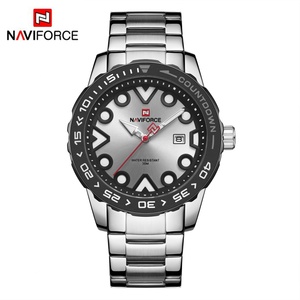 นาฬิกา NaviFORCE 9178 รุ่นหรูหรา กลไกควอตซ์จากญี่ปุ่น สำหรับผู้ชาย นาฬิกาข้อมือเท่ห์ สายสตีล Relogio Masculino Naviforce - Product Image 4
