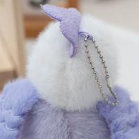 Mini Peluches Réalistes Animaux Sauvages : Porte-clés Oiseaux (Petit Moineau, Toucan, Perroquet, Pécanine)