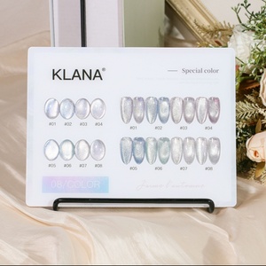 Kit de vernis à ongles non toxique 15 ml avec perles de verre effet œil de chat, sans HEMA, style français, conditionnement en flacon liquide pour salon - Product Image 2