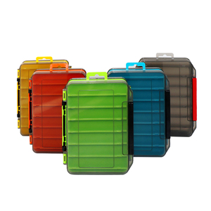 Boîte à pêche <span class=keywords><strong>en</strong></span> plastique à double face avec logo personnalisé, couleur personnalisée, pour leurres de pêche, jig, hameçons, accessoires, boîte de rangement pour matériel de pêche - Product Image 1