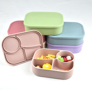 Customized Bento <b>Box</b> Set for Children's <b>School</b> Stainless Steel Spoon Fork Silicone Children's <b>Lunch</b> <b>Box</b> and Water Bottle Set - Product Image 2
