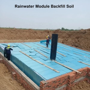 Système de réservoirs modulaires d'infiltration des eaux pluviales en PP haute résistance pour les côtés des autoroutes : capacité de charge de 60 tonnes avec géotextile imperméable - Product Image 6