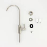 Robinet d'eau RO en acier inoxydable 304, col de cygne 1/4 pouce, pour système de purification d'eau de cuisine - Vente chaude