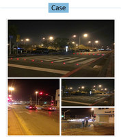 Balise routière LED en aluminium câblée, type œil de chat, avec clignotement synchrone, indice de protection IP68, pour éclairage routier et ponts permanents et marquages routiers