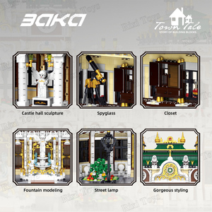Baka 33221 MOC Idea Street View <span class=keywords><strong>Palazzo</strong></span> di Lusso, Kit di Costruzione Fai-da-Te, Set di Mattoncini per Modellismo - Product Image 4