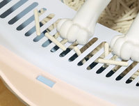 Bac à litière pour chat entièrement fermé, grand espace, nettoyage automatique, design anti-éclaboussures, en plastique PP, pour intérieur
