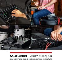 Interfaz de Audio USB-C M-AUDIO AIR 192x14 para Grabación en Estudio, 8 Entradas/Salidas MIDI, Software MPC para Ableton Live Lite, Hecho en China