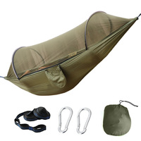 Hamac moustiquaire à ouverture automatique avec barre de maintien, installation rapide, portable et durable pour le camping, la randonnée et les voyages en plein air