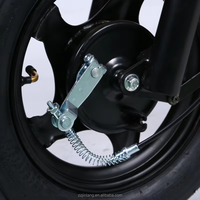 Moto électrique 500W 48V 12/20Ah, système antivol double télécommande, freins à tambour avant et arrière, pneus sous vide de 14 pouces