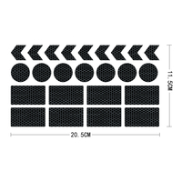 Accesorios para Vehículos: Cinta Adhesiva, Tira Reflectante Impermeable, Adhesivo Reflectante Negro para Ruedas de Coche y Bicicleta