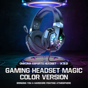 <span class=keywords><strong>Ultimate</strong></span> RGB retroiluminado Over-Ear/On-Ear Gaming Headset con micrófono ajustable para PC Computer Gaming - Product Image 4