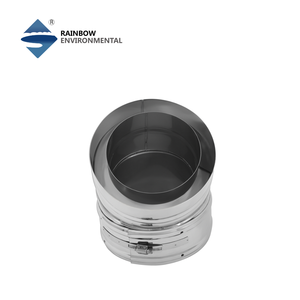 Coudière à double paroi de 5 pouces pour cheminée, à 30 degrés, avec système de fumoir à raccord rapide pour poêles à bois - Product Image 6