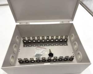 Boîte de jonction réseau intérieure 100 paires-Panneau de distribution de modules Snap-In, boîtier de câblage télécom pour câblage structuré - Product Image 1