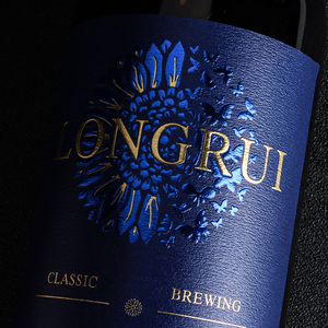 Impresión personalizada Etiqueta <span class=keywords><strong>de</strong></span> botella <span class=keywords><strong>de</strong></span> <span class=keywords><strong>vino</strong></span> <span class=keywords><strong>de</strong></span> lujo Papel <span class=keywords><strong>de</strong></span> textura mate Lámina dorada En relieve Botella <span class=keywords><strong>de</strong></span> <span class=keywords><strong>vino</strong></span> tinto <span class=keywords><strong>Etiquetas</strong></span> adhesivas Rollo - Product Image 2