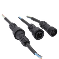 Système d'éclairage de l'élevage connecteur étanche M19 3Pin connecteur d'alimentation avec câble ip68