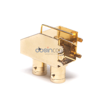 Connecteur vidéo BNC double coque en fer / connecteur BNC 90 degrés double tête Q9 adaptateur double couche