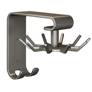 Support mural rotatif pour ustensiles de cuisine avec ventouse, finition polie, organisateur de rangement sans perçage pour cuillères et spatules - Product Image 4