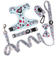 Harnais pour chien Comfort Fit Rembourrage intérieur doux, impression personnalisée et fermeture à dégagement rapide