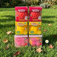 Vente flash - Jouet anti-stress en forme de pêche, de fraise et d'ananas extra-larges de 16 cm, dans un emballage coloré, jouet moelleux