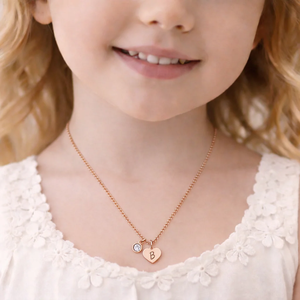 Collier personnalisé en acier inoxydable avec pendentif en forme de cœur, d'étoile, de fleur, de couronne, de papillon, gravable avec initiales et pierre de naissance, <span class=keywords><strong>cadeau</strong></span> pour <span class=keywords><strong>maman</strong></span> - Product Image 3