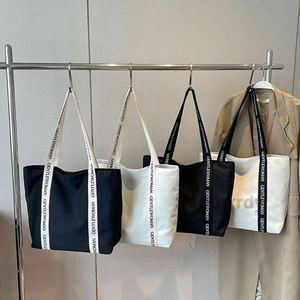 Bolsa de Mano de Lona de Algodón con Logotipo Personalizado, Asa Larga, Impresa, para Mujer, 100% Orgánica, Reutilizable, Bolsas de Compras, Bolsa de Mano Grande - Product Image 4