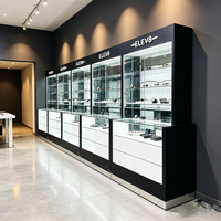 Vitrine en verre trempé personnalisée avec éclairage LED et finition émaillée pour magasins de proximité, tabac et alcool