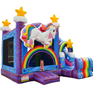 บ้านเป่าลมสำหรับเด็กบ้านเด้งกระเด้งแบบมีสไลเดอร์บ้านเป่าลมสำหรับปาร์ตี้ในปราสาท - Product Image 6