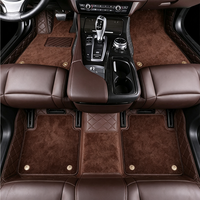 Tapis de sol de voiture 3D en cuir PU anti-taches, faciles à entretenir, motif ciel étoilé, pour toutes les saisons
