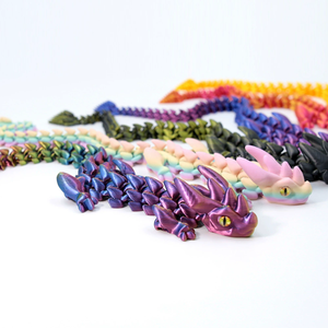 Pièces d'ornements de jouets en plastique imprimés en 3D, modèle d'animal articulé à main mobile, échelle 1/12, thème cinéma et télévision, Maternité Unisexe - Product Image 4
