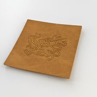 Écussons personnalisés thermocollés en cuir PU recyclé, étiquettes écologiques pour vêtements, accessoires de confection à coudre, vente en gros OEM