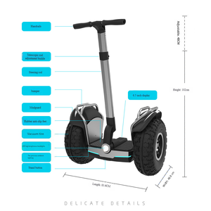 Trottinette Électrique Adulte Tout-Terrain à Cadre en Aluminium, Moteur Brushless, Capteur Corporel Grand Format, Voiture de Patrouille KZGY-z Haute Puissance - Product Image 2