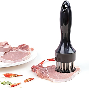 Ablandador <span class=keywords><strong>de</strong></span> Carne <span class=keywords><strong>de</strong></span> Acero Inoxidable con 21 Cuchillas <span class=keywords><strong>de</strong></span> Agujas Ultra Afiladas |   Herramienta Profesional para Asar Carne <span class=keywords><strong>de</strong></span> Pollo, Res, Veal y Cerdo, Rápida y Fácil - Product Image 1