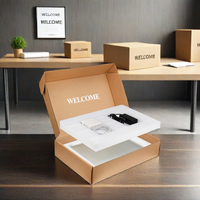 Benutzer definierte Handelsmarke Notebook Computer Versand box Wellpappe mit Schwamm Liner für Laptop Mailer Verpackung