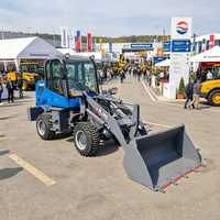 Chargeur frontal compact électrique 4x4, respectueux de l'environnement, haute performance, multi-usages, pour travaux de construction