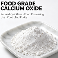 Oxyde de Calcium de Qualité Alimentaire Haute Pureté 95% 1250 mesh, Poudre de Chaux Vive, Régulateur de pH pour le Traitement de la Farine et la Fortification en Calcium du Pain