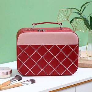 Sac de maquillage pour soins de la peau, fabriqué en usine BSCI, sac de rangement pour maquillage portable de grande capacité pour femmes, petite trousse de maquillage portable de voyage - Product Image 4