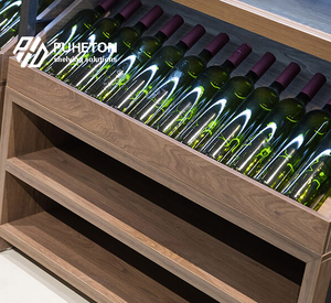 رفوف عرض زجاجات خشبية ومعدنية رائجة البيع في السوبر ماركت - Product Image 2