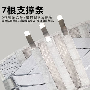 Ceinture de soutien lombaire réglable et respirante pour soulager les douleurs dorsales, design de qualité médicale unisexe - Product Image 3