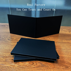 High Quality Factory Price Gift Black Paper Wedding Invitation Gift Greeting Card Lcd Video Book In Print Mailer Video Brochure - Product Image 2