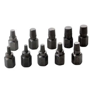 <b>Socket</b> Extractor Set 10pc Imperial Carbon Steel Industrial Grade Damaged <b>Screw</b> Remover - Product Image 2