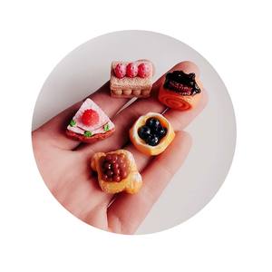 100 pièces de miniatures en résine 3D, pains, gâteaux, mini-aliments, pâtisserie, bricolage, cuisine, fabrication de bijoux, décoration de coque de téléphone, accessoires - Product Image 6