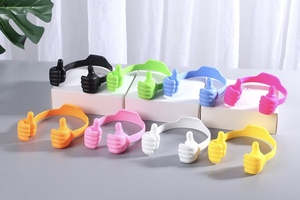 Custom Logo Screen Printed Adjustable Universal Thumbs-up <b>Stand</b> Holder Cell Phones <b>Tablets</b> Flexible Desk Desktop Cradle Travel - Product Image 2