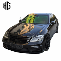 Kit carrosserie Facetory Direct Fiberglass Wald Style, pare-chocs avant et arrière, jupes latérales, ailes larges pour Mercedes Benz Classe S W221