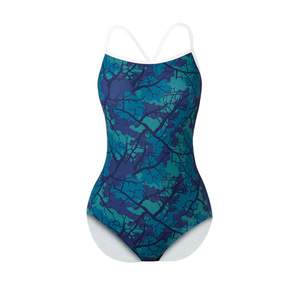 Impresión Digital colorida Protección de cloro impermeable 82% Nylon 18% Spandex PBT UPF50 + <span class=keywords><strong>para</strong></span> entrenar <span class=keywords><strong>nadadores</strong></span> de competición - Product Image 5