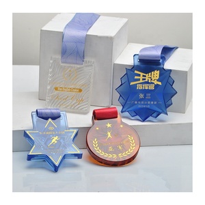 Medaglia in Cristallo Ecologica Jadevertu Luli, Incisa al Laser e Sabbiata, per Premiazioni Sportive, Riconoscimento Personalizzato - Product Image 4