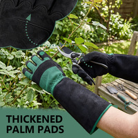 Gants de jardinage en microfibre antidérapants à manchette longue, ambidextres, résistants à l'usure et aux éspèces viles, pour l'aménagement paysager (vente en gros)