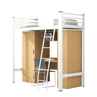 Prix d'usine Cadre métallique en fer Mobilier scolaire pour étudiants Lit double pour dortoir Lit Lits superposés en acier