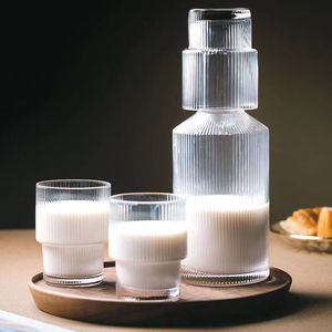 Juego de Tazas de Vidrio de Lujo con Gran Capacidad, Aptas para Lavavajillas y Microondas, con Diseño de Rayas Verticales, para Uso en el Hogar, Oficina o Fiestas - Product Image 5