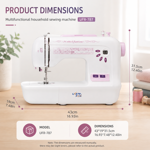 Máquina <span class=keywords><strong>de</strong></span> Coser Computarizada Profesional UFR-787 con <span class=keywords><strong>Enhebrador</strong></span> Automático <span class=keywords><strong>de</strong></span> <span class=keywords><strong>Agujas</strong></span> y Múltiples Puntadas para Pequeñas Empresas - Product Image 3